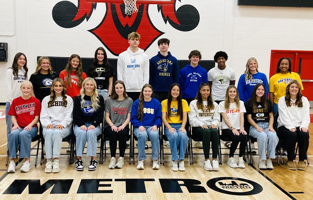 SIGNING DAY! Congrats to the 21 Westside High School student-athletes, who signed a National Letter of Intent to their college today. #nebpreps <a href="/Westside66/">Westside Community Schools</a> <a href="/WestsideSball/">Westside Softball</a> <a href="/WestsideVB66/">Westside High School Volleyball</a> <a href="/WestsideHigh66/">Westside High School</a> #WeAreWestside <a href="/athletics66/">WestsideAthletics66</a> @Rollside