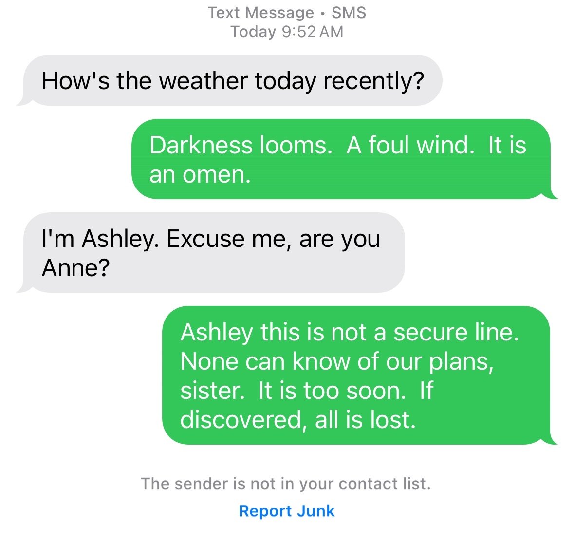 will_bits's tweet image. I don't know what level of spam / pig butchering this is but I refuse to ever respond to these phishing texts like a normal person.