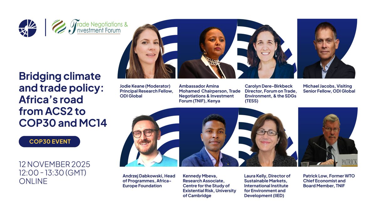 Climate measures are rising, but, so are risks for those least responsible. Africa needs opportunity-creating trade rules, not de facto barriers.
The priorities:standards equivalence over protectionism; value-added critical minerals &amp; green manufacturing; climate finance!