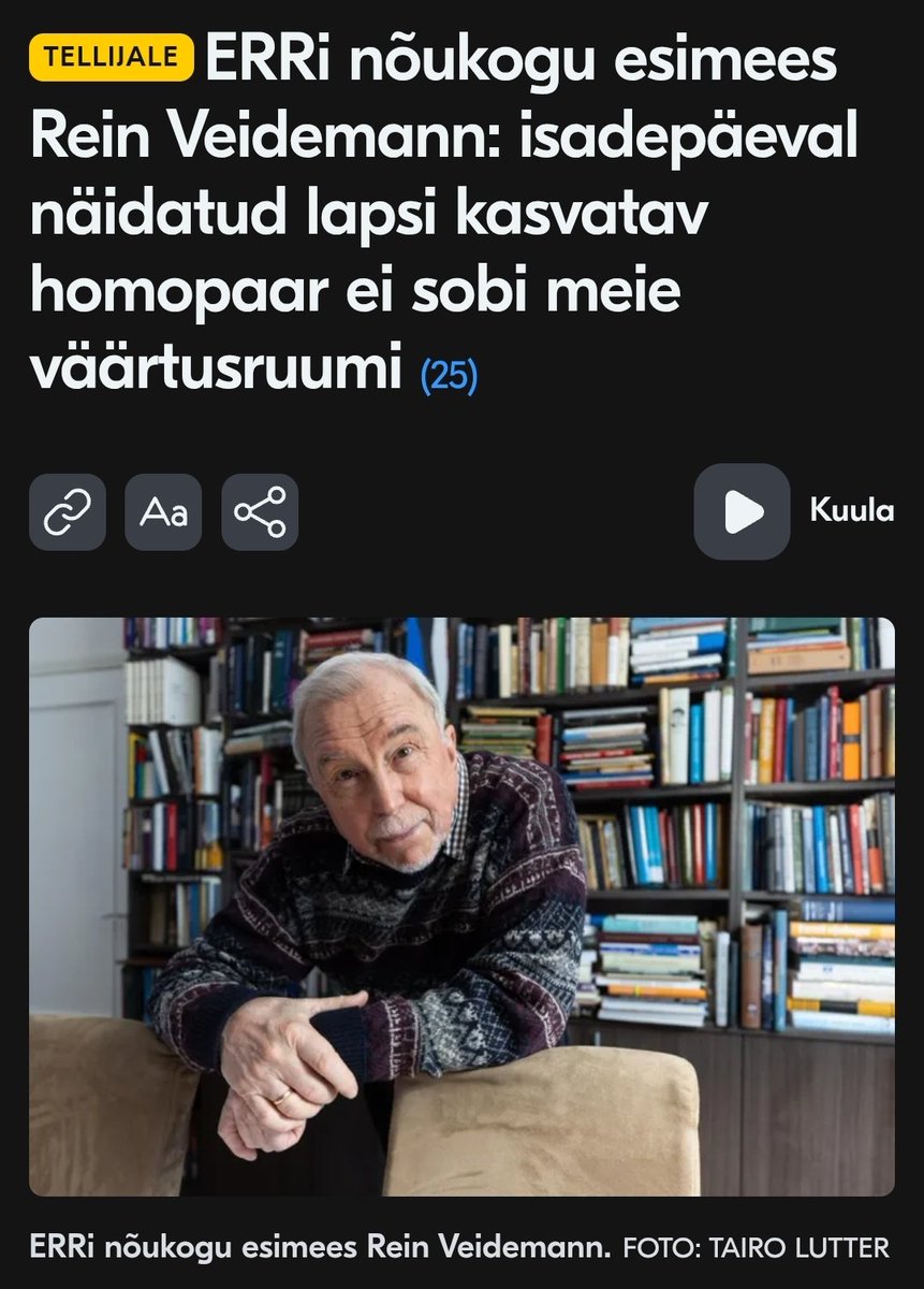 Elsabert's tweet photo. Mina nägin pühapäeval telesaates küll lastele pühendunud isasid ja ühtehoidvat peret - kuidas nad äkki meie väärtusruumi ei sobi?!

Vaatasin isegi ERRi enda väärtusi - ühiskonna sidusus ja perekonnal põhinemine on seal täitsa olemas. https://t.co/LZJivDG3a2