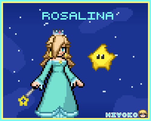 Ya me dieron ganas de ver la película de Super Mario Galaxy junto a mi familia ;w; y terminé este pixelart de Rosalina junta a un Luma n.n 

#SuperMarioGalaxy #Rosalina #pixelart