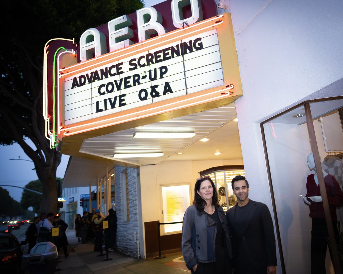 am_cinematheque's tweet image. Director Laura Poitras at our free advance screening of COVER-UP (2025) Saturday at the Aero 🎥 Thank you to Amrit Singh for moderating a fantastic Q&amp;amp;A.

COVER-UP will be coming to @netflix on 12/26.