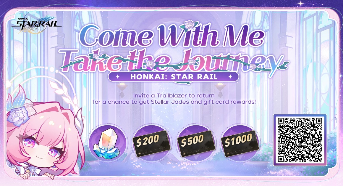 MithrandirDK's tweet photo. Invite returning Trailblazers to link up with your invitation code and log into the game to win Stellar Jades, gift cards, and other surprise rewards https://t.co/G1fIYjrBPF