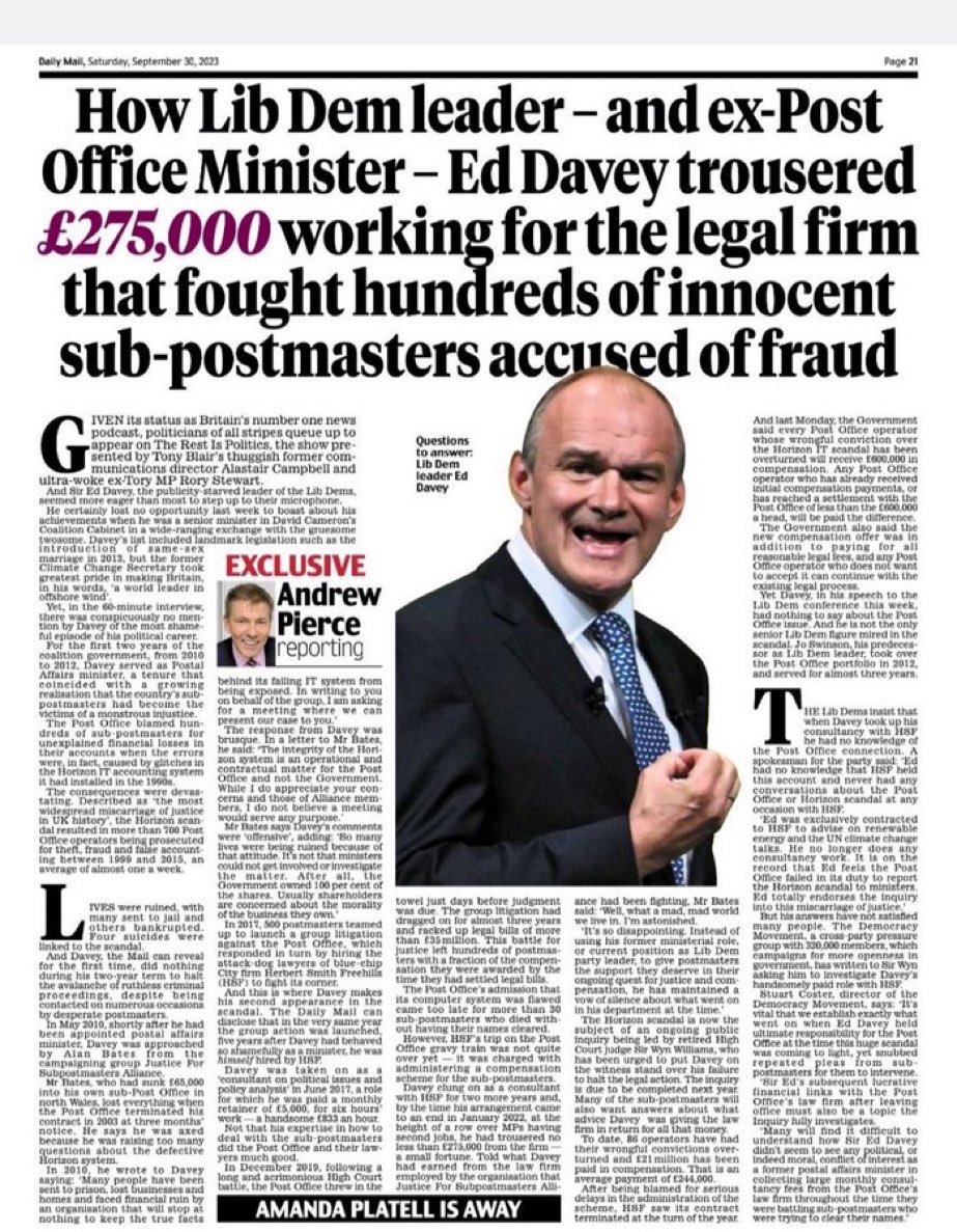 Hammer_GDM's tweet image. As shocking as it may sound but this man rivals #Starmer as man who is always on the wrong side of history

#Davey is a loathsome creature who epitomises the modern politician, no integrity whatsoever