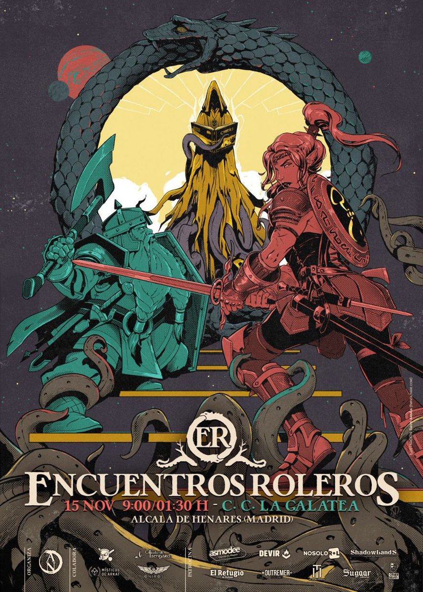 CirculoIsengard's tweet image. Este finde colaboramos con @AlcalaNocturno  en Encuentros Roleros en C. C. La Galatea. Todo un día lleno de Rol.