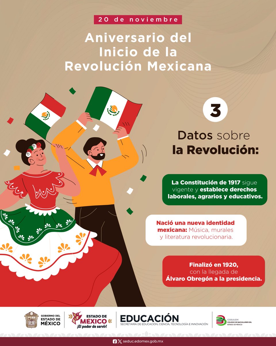 ¡Hace más de un siglo, México despertó! 🔥🇲🇽

La Revolución Mexicana no solo fue lucha armada: fue una explosión de ideas, traiciones, héroes anónimos y curiosidades que pocos conocen.
Descubre datos interesantes que tal vez no te enseñaron en la escuela. 👇