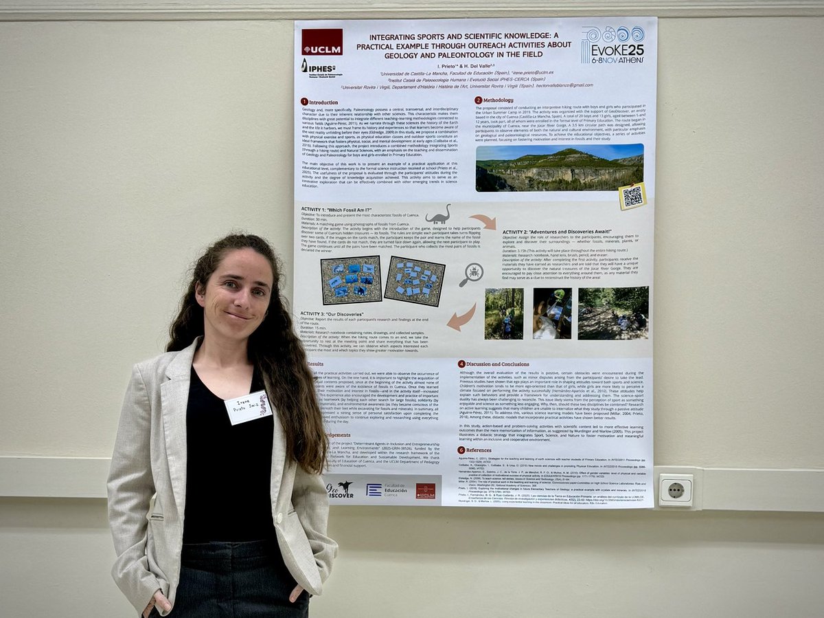 Last week I had the chance to be part of #EvoKE2025 in Athens. So many inspiring people and ideas that reminded me why I love what I do.
Feeling grateful and full of energy to keep going! 🚀🦕

#EarthScienceEducation #Evolution ⁦<a href="/UCLMdivulga/">UCLMdivulga</a>⁩ ⁦⁦⁦<a href="/ViceCuencaUCLM/">Vice_Cuenca_UCLM</a>⁩
