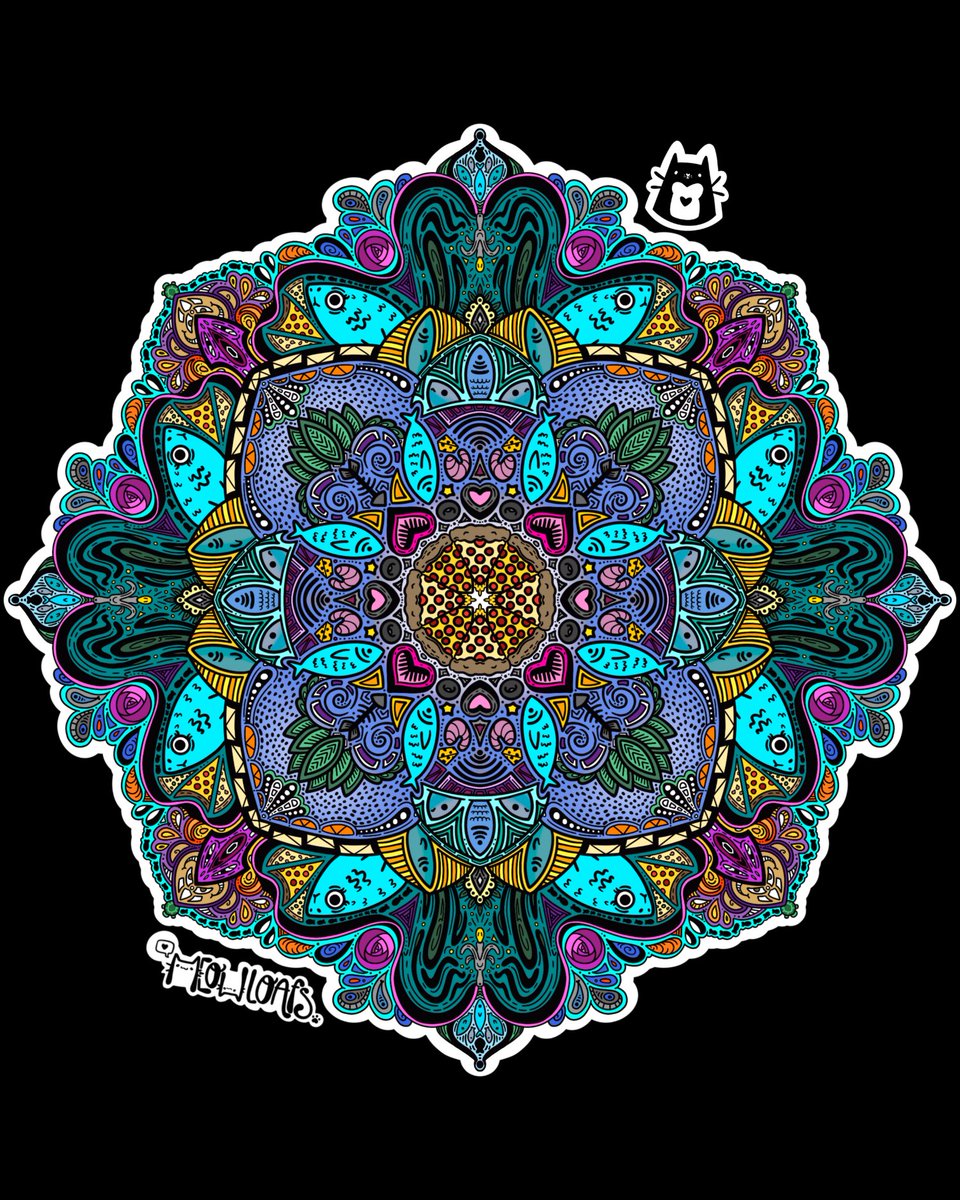 meowloafs's tweet image. 🍕🐟 Today’s national day outlawed anchovies… so naturally, I made an entire pizza mandala celebrating them.

Stay salty, friends. 😌✨

#NationalPizzaWithTheWorksExceptAnchoviesDay #PizzaArt #Anchovies #WhimsicalArt #FunnyArt #FoodArt