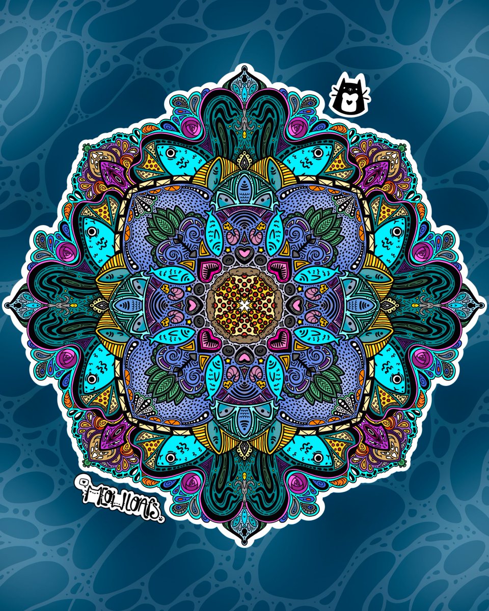 meowloafs's tweet image. 🍕🐟 Today’s national day outlawed anchovies… so naturally, I made an entire pizza mandala celebrating them.

Stay salty, friends. 😌✨

#NationalPizzaWithTheWorksExceptAnchoviesDay #PizzaArt #Anchovies #WhimsicalArt #FunnyArt #FoodArt