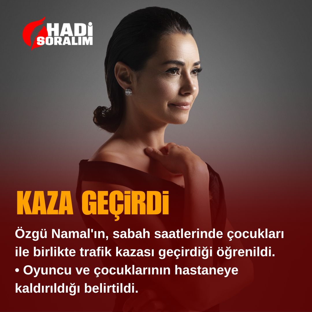 Özgü Namal'ın, sabah saatlerinde çocukları ile birlikte trafik kazası geçirdiği öğrenildi. 

•⁠ Oyuncu ve çocuklarının hastaneye kaldırıldığı belirtildi.

#sondakika #gündem #özgünamal