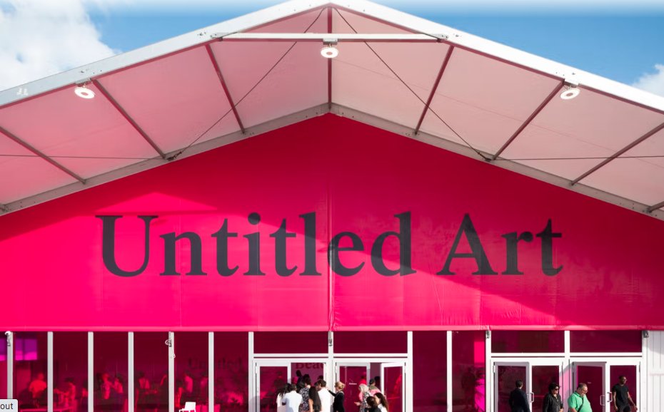 #MiamiArtWeek --> Untitled Art returns to Miami Beach December 2-7, 2025. UNTITLED ART Miami Beach taking place annually on the sands of Miami Beach at 12th Street &amp; Ocean Drive, purchase tickets via link. <a href="/untitledfairs/">Untitled Art</a> 
themiamiartscene.com/event/untitled…