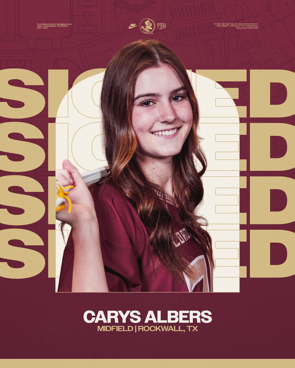Welcome to the Garnet and Gold, Carys! 🍢

#NolesLax