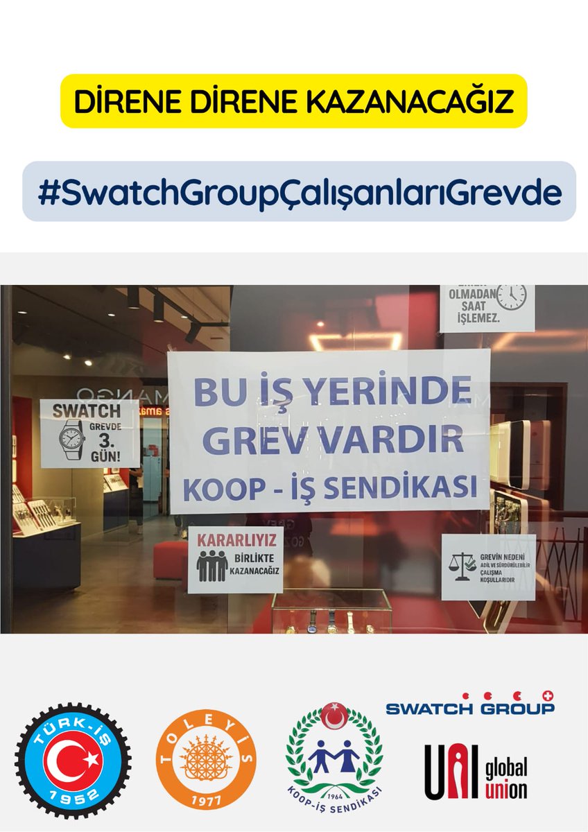 #SwatchGroupÇalışanlarıGrevde