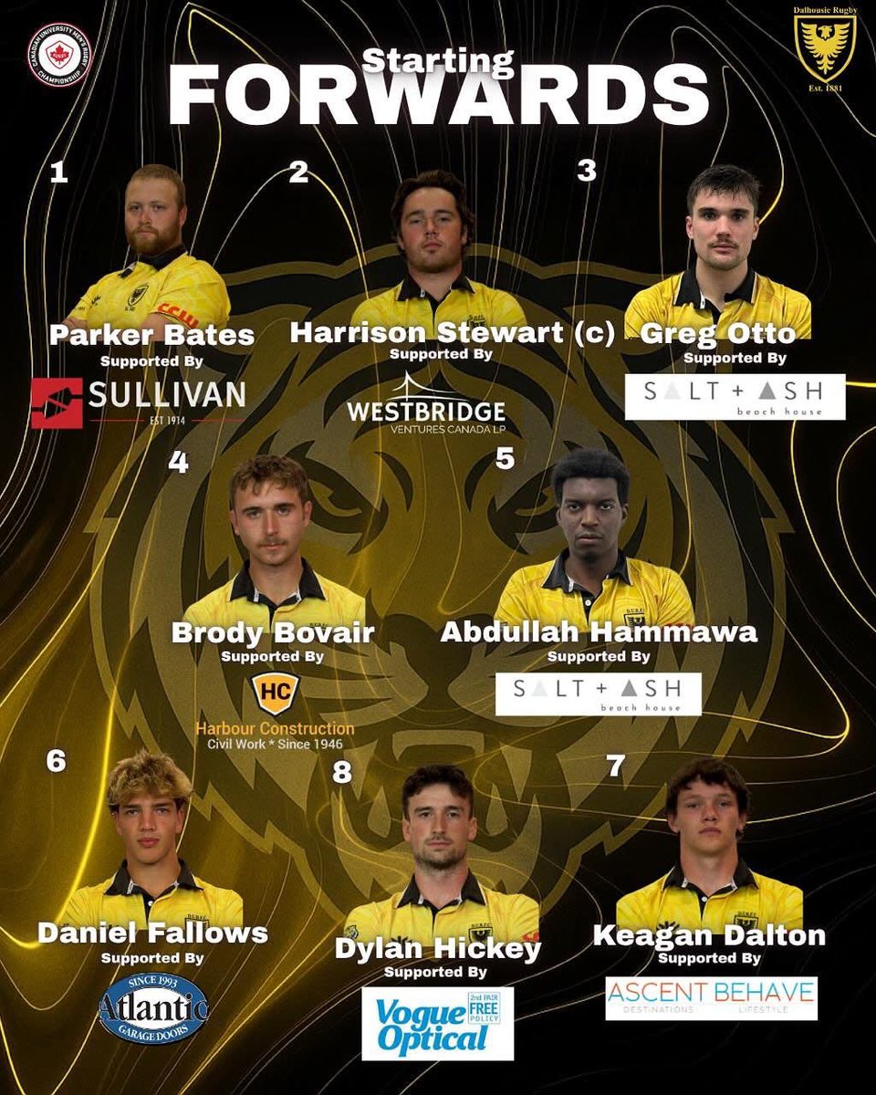 Westbridge Canada is proud to sponsor <a href="/DalhousieU/">Dalhousie University</a> men's rugby forward Harrison Stewart playing in the Canadian University Men's Rugby Championship. Best of luck, team!