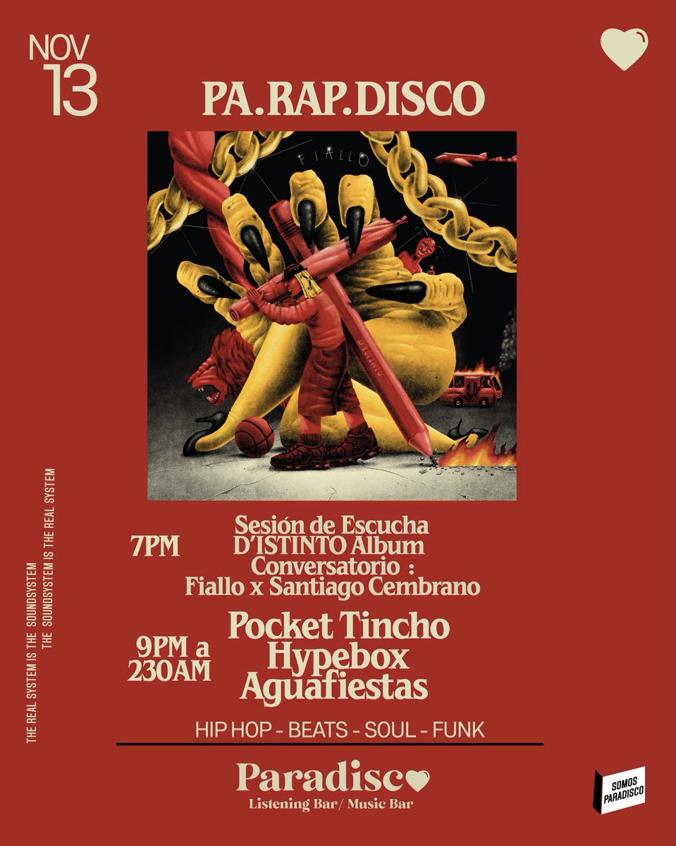 mp8a__'s tweet photo. Mañana Pa.Rap.Disco! Sesión de escucha de D’ISTINTO LP de Fiallo 🇦🇴 + conversación con @scembrano https://t.co/9DaYGFmAB7