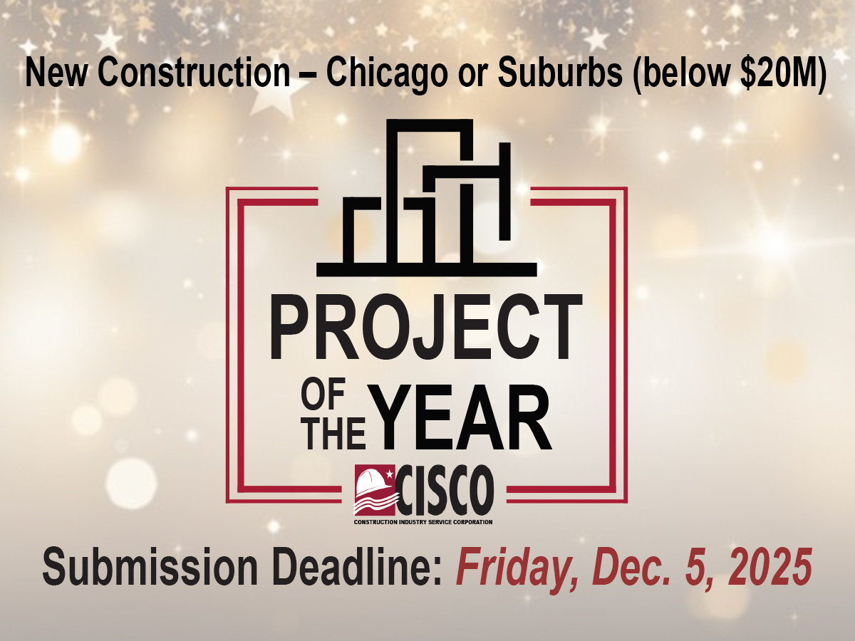 CiscoBuildUnion's tweet image. If you’ve completed a building in Cook, DuPage, Kane, Kendall, Lake or McHenry Co, submit your project to CISCO’s 2025 Project of the Year! Today, CISCO highlights New Construction - Chicago/Suburbs (below $20M). Application: tinyurl.com/44xcnxe3
#ProjectOfTheYear #CISCO