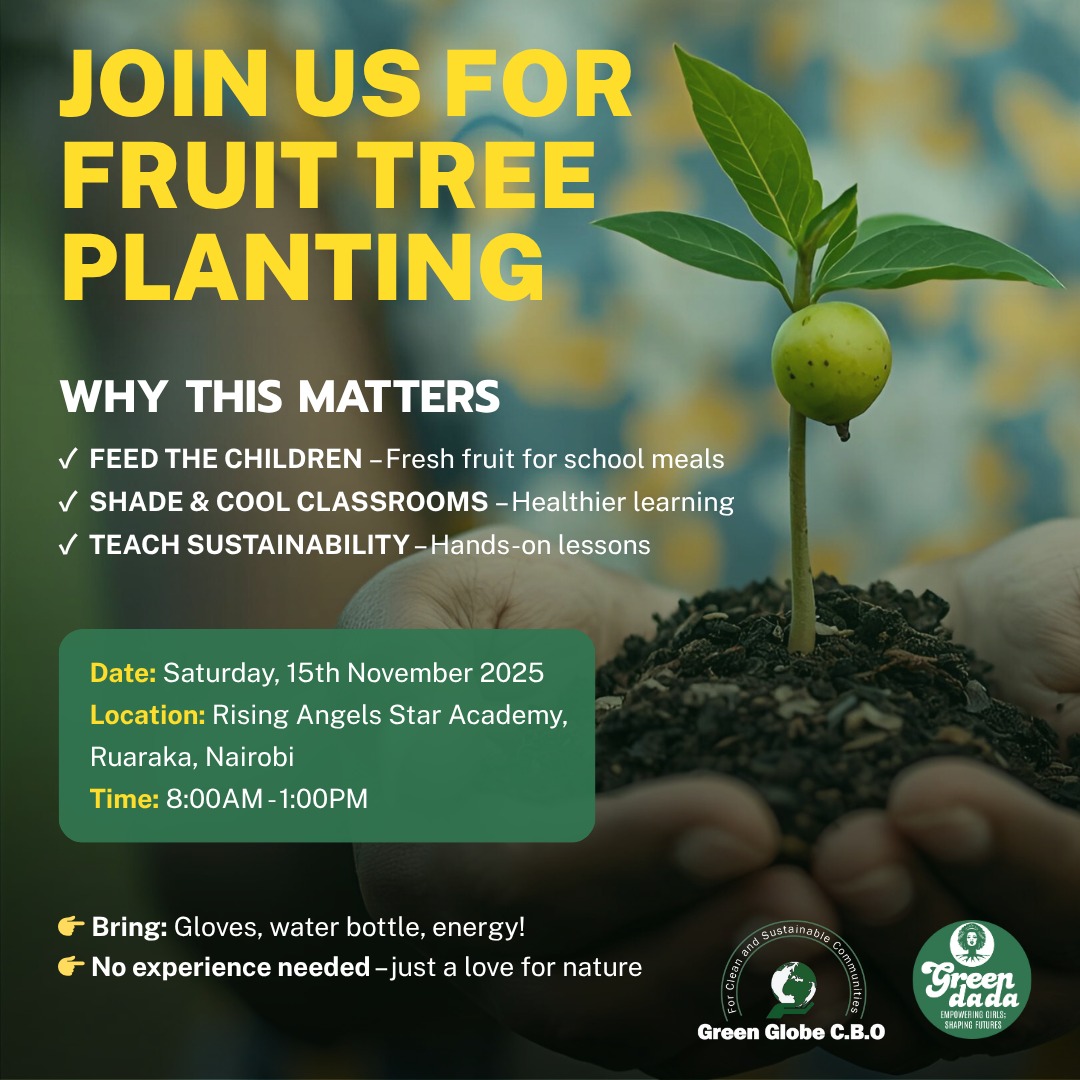 GreenDada1's tweet image. We are Ready for Saturday!!
The Plan:To plant 100 Fruit Trees at Rising Angels Star.
Our Partners:@GreenGlobe_CBO 

Join us as we nurture our Environment, Strengthen community bonds and invest in a greener, healthier future for all.
#SustainabilityAction
#Treeplantingday
