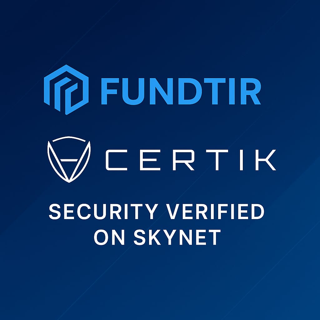 🚀 Big Milestone Unlocked!
We’re proud to announce that Fundtir (FNTR) is now officially featured on CertiK Skynet,
with our Audit Badge live and all smart contracts verified ✅
🔒 Security. Transparency. Trust.