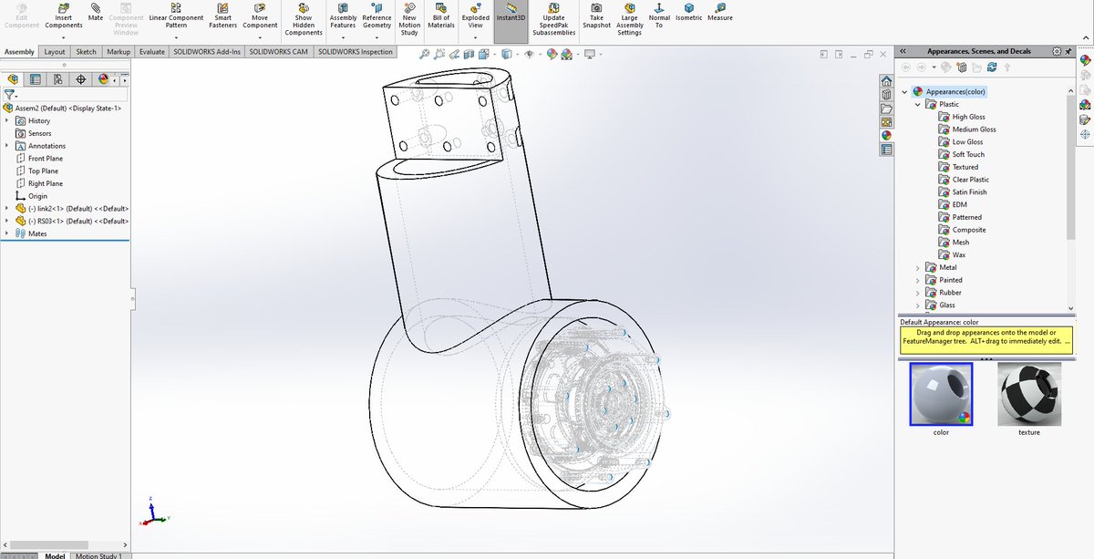 Forma_Robotics's tweet image. The next segment of the Forma Arm introduces a more challenging geometry - it must connect to the next link at its midpoint.

CAD files for this part will be released soon.