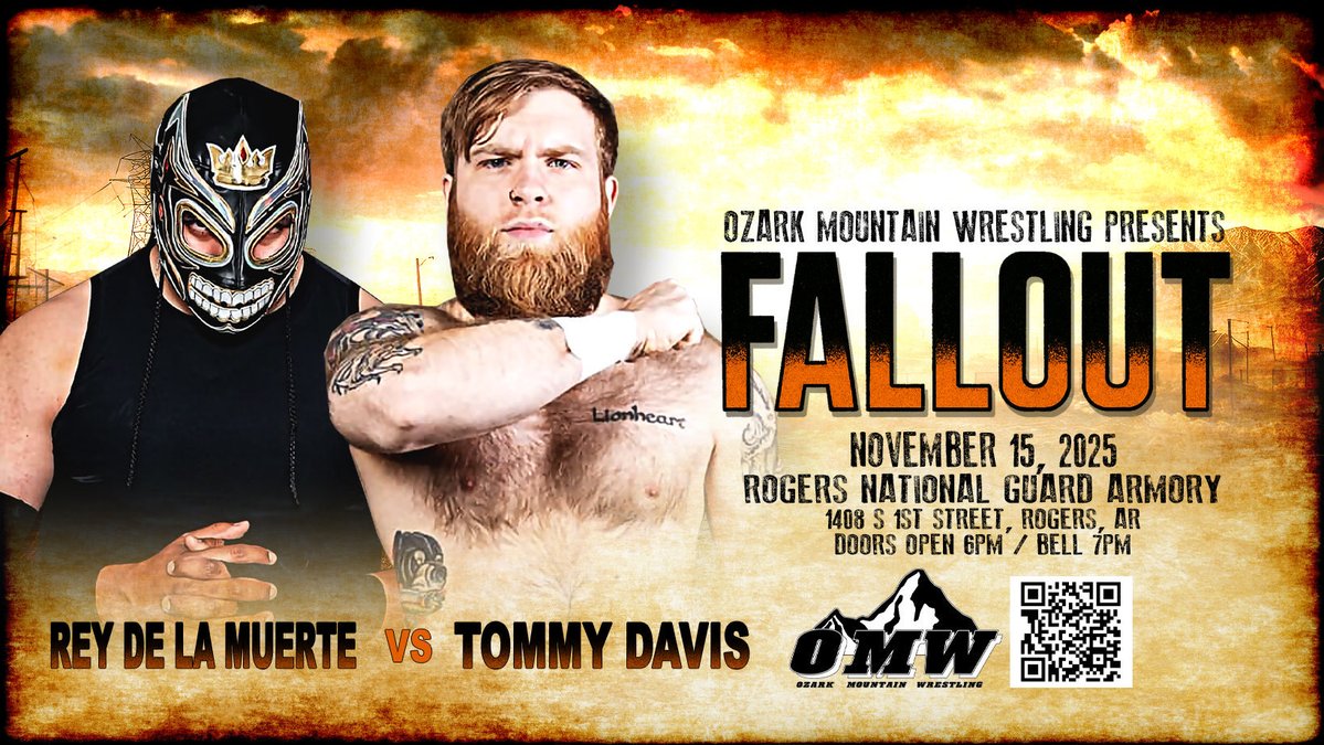 I’m ready for Saturday, but are you? 

<a href="/OMWinfo/">Ozark Mountain Wrestling</a> 

#LimbRipper
#LimbFromLimb