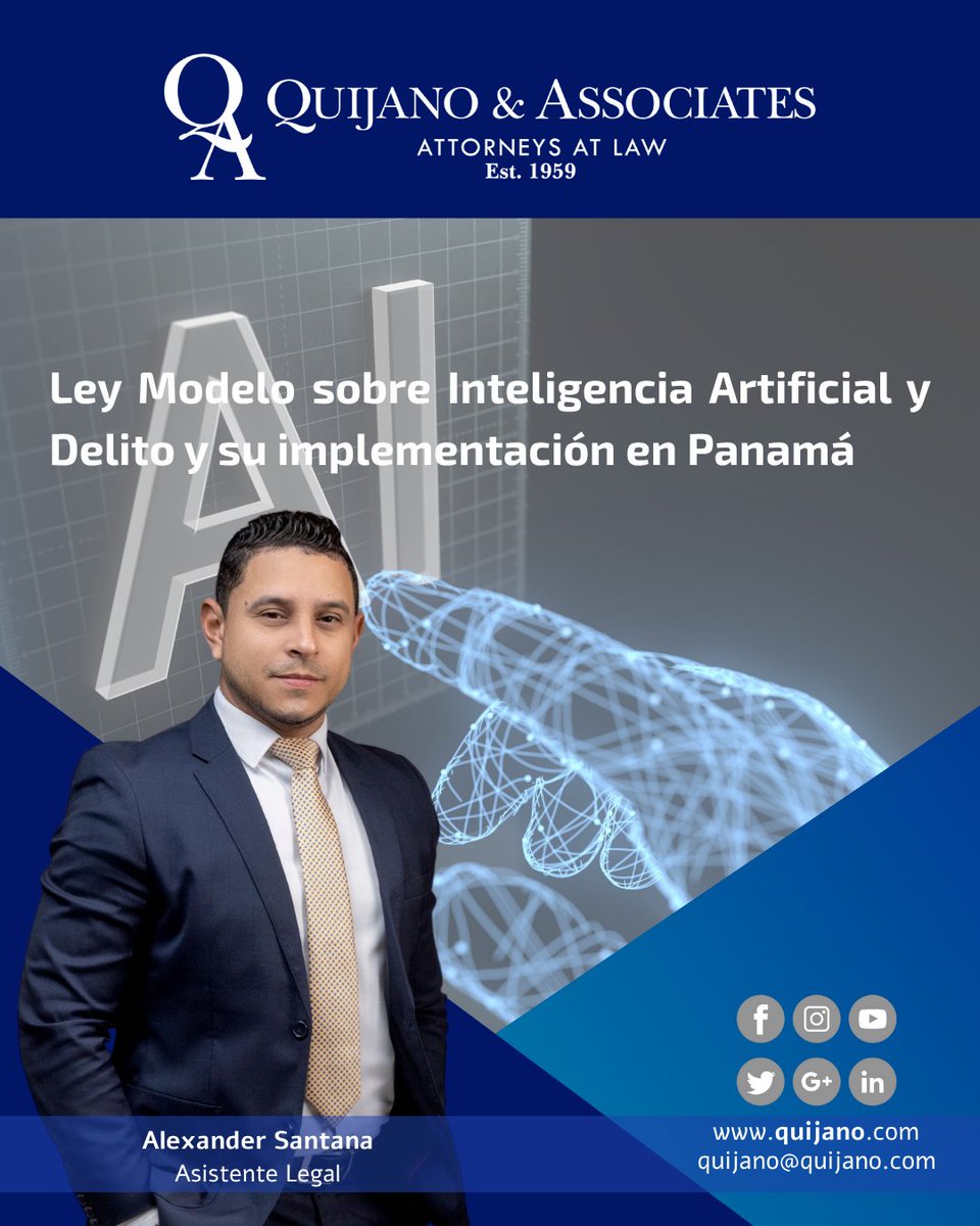 Los invitamos a leer el artículo de nuestro Asistente Legal, Alexander Santana. Ya disponible en nuestro sitio web: quijano.com/ley-modelo-sob…