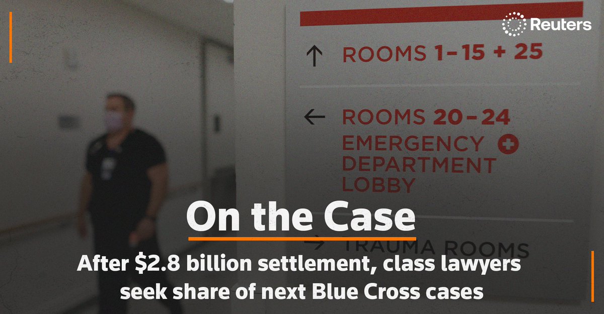 The effort devoted by plaintiffs’ lawyers toward an antitrust case against Blue Cross resulted in a $2.8 billion settlement, including $759 million in fees. But class lawyers argue it's not the full measure of what they're owed. Read <a href="/JgreeneJenna/">Jenna Greene</a>'s column reut.rs/49h0PyS
