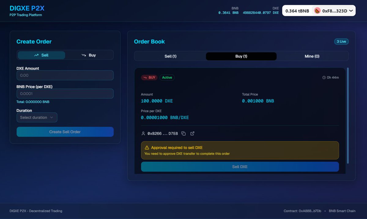 DigxeSupport's tweet image. We&apos;re currently testing DIGXE P2X on testnet.
Mainnet launch is just a few days away  stay tuned! ⚡
@digxetoken 
#DIGXE #P2X #Crypto #Web3Community