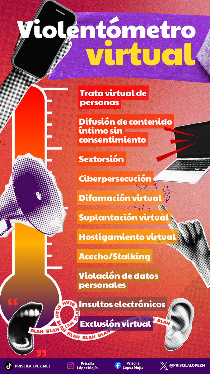 PRISCILALOPEZM's tweet image. 🚨 Violentómetro Virtual 🚨
La violencia digital también es violencia y ninguna forma de agresión en línea debe normalizarse, reconocerla es el primer paso para detenerla. 💻💬

#ViolenciaDigital #Ciberacoso
