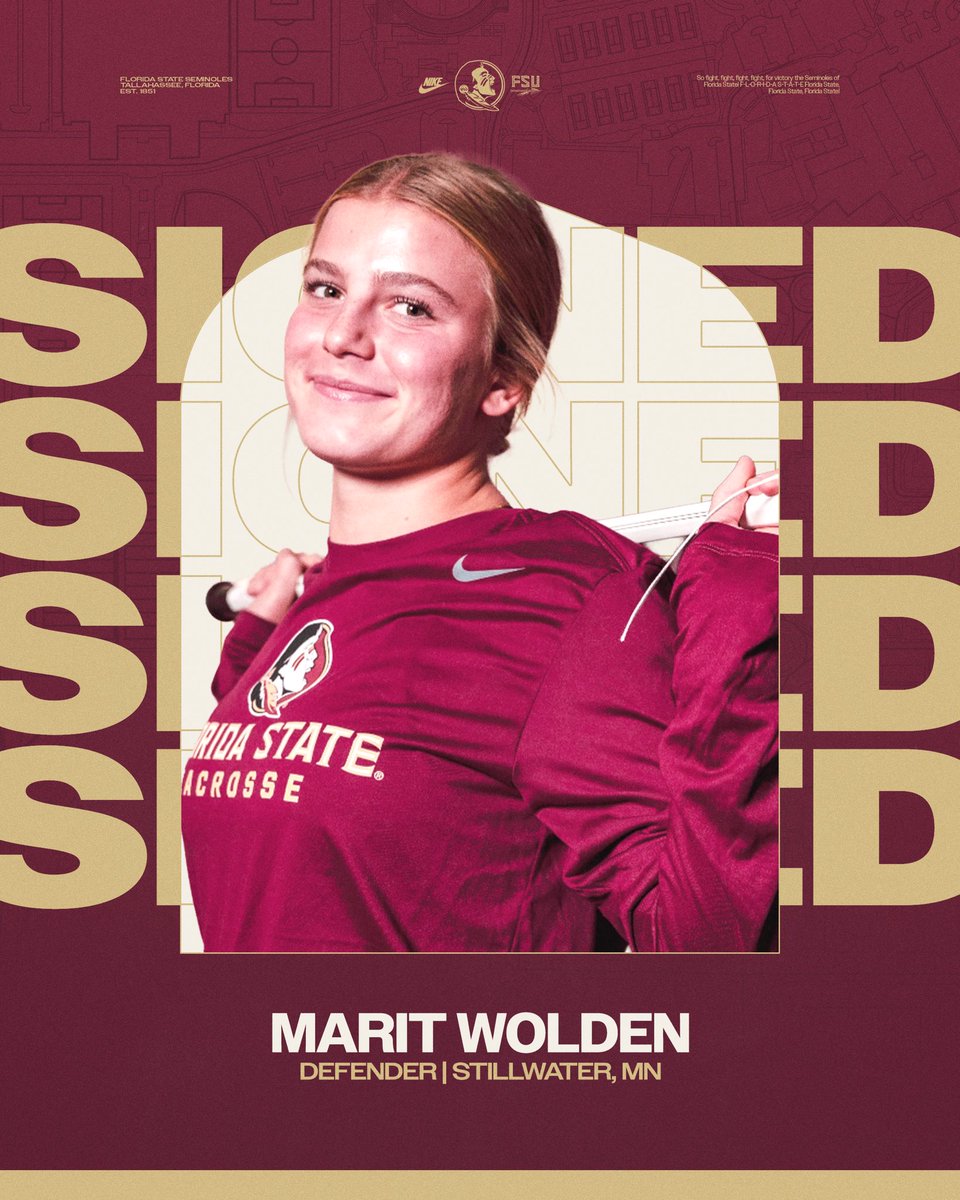 Welcome to the Garnet and Gold, Marit! 🍢

#NolesLax