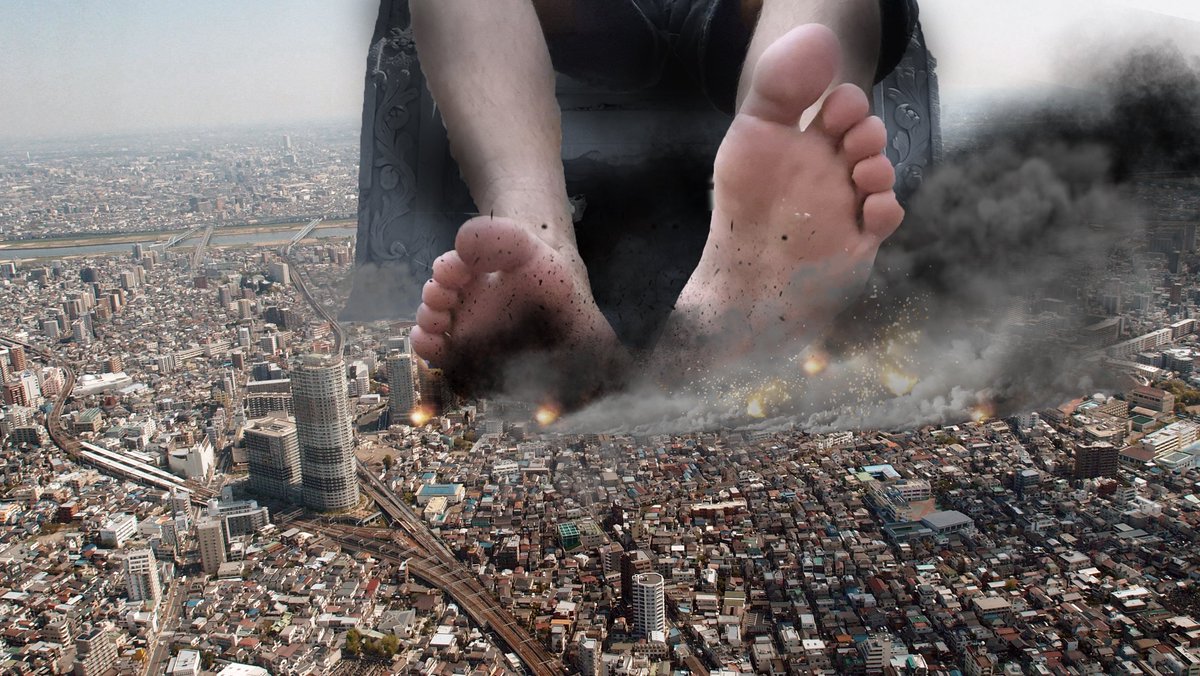 When a giant God sits on his throne you can't help but admire, and hope he doesn't crush your neighborhood

<a href="/feetboy_master/">master_alexx</a>  as a giant