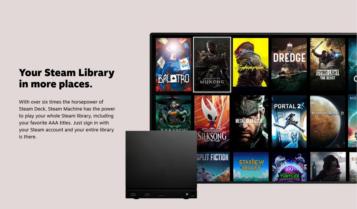 Valve expande la oferta de hardware dentro de lo que llama "Familia Steam":

💻 Steam Machine
store.steampowered.com/sale/steammach…

🥽 Steam Frame (VR)
store.steampowered.com/sale/steamframe

🎮 Nuevo Steam Controller
store.steampowered.com/sale/steamcont…