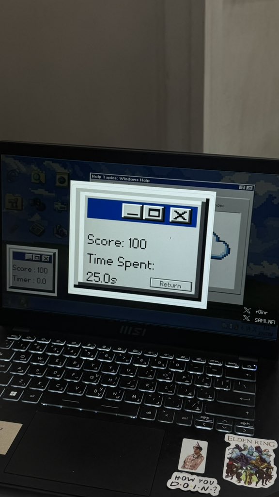 حبيت هذي الفعاليه المقامه من 
 نادي oracleNextgen🧡🧡

طبعاً كانت لعبة تفاعليه واعلى سكور 120 هنا انا جبت 100 انقهرت كان ودي اكمل 😭

يعطيهم العافية مطورين اللعبة :
<a href="/r0inr/">Remas</a> 
<a href="/SAMI_Nf1/">SAMI.💻</a>