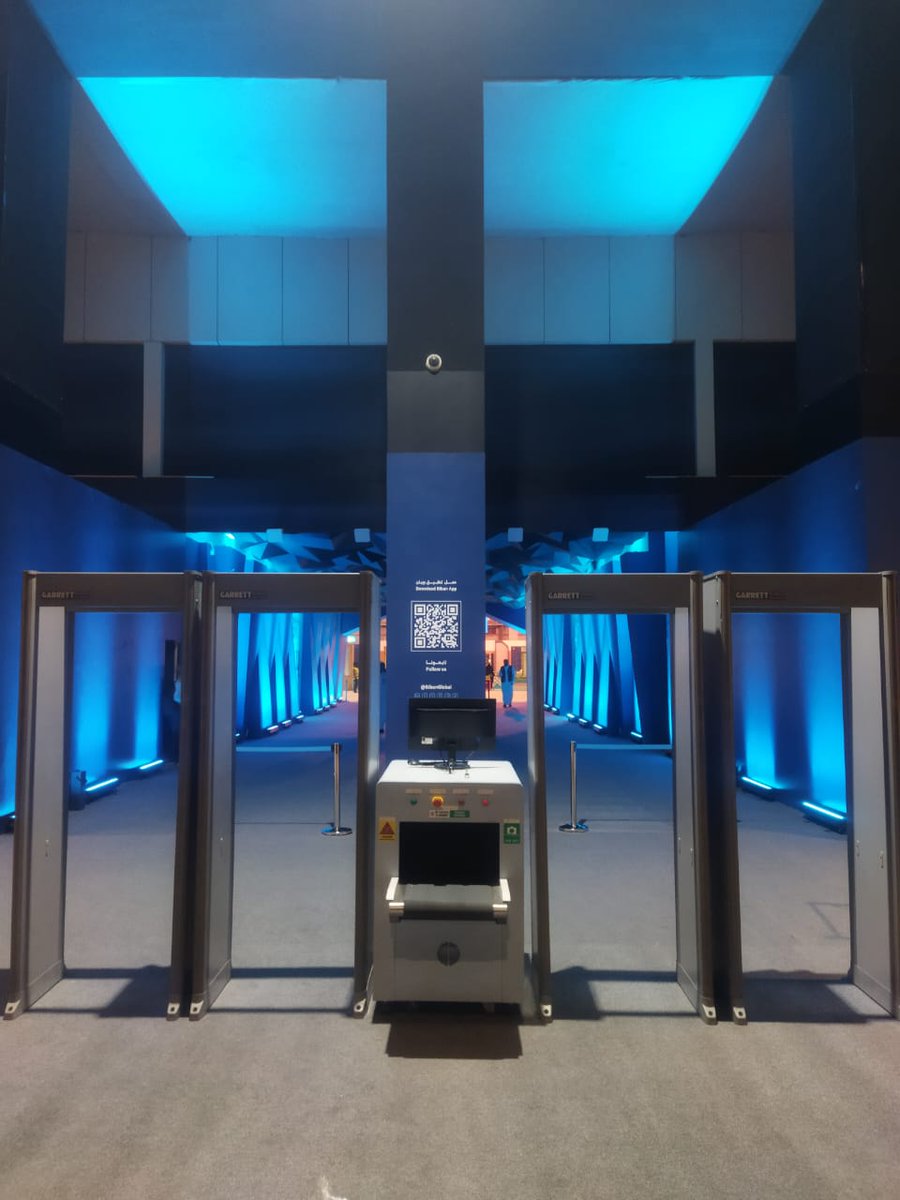 itknowledgecom's tweet image. تتشرف العلم التقني للحماية الامنية لاجهزة كشف الحقائب والبوابات الامنية لحماية مشروع #ملتقى_بيبان_2025