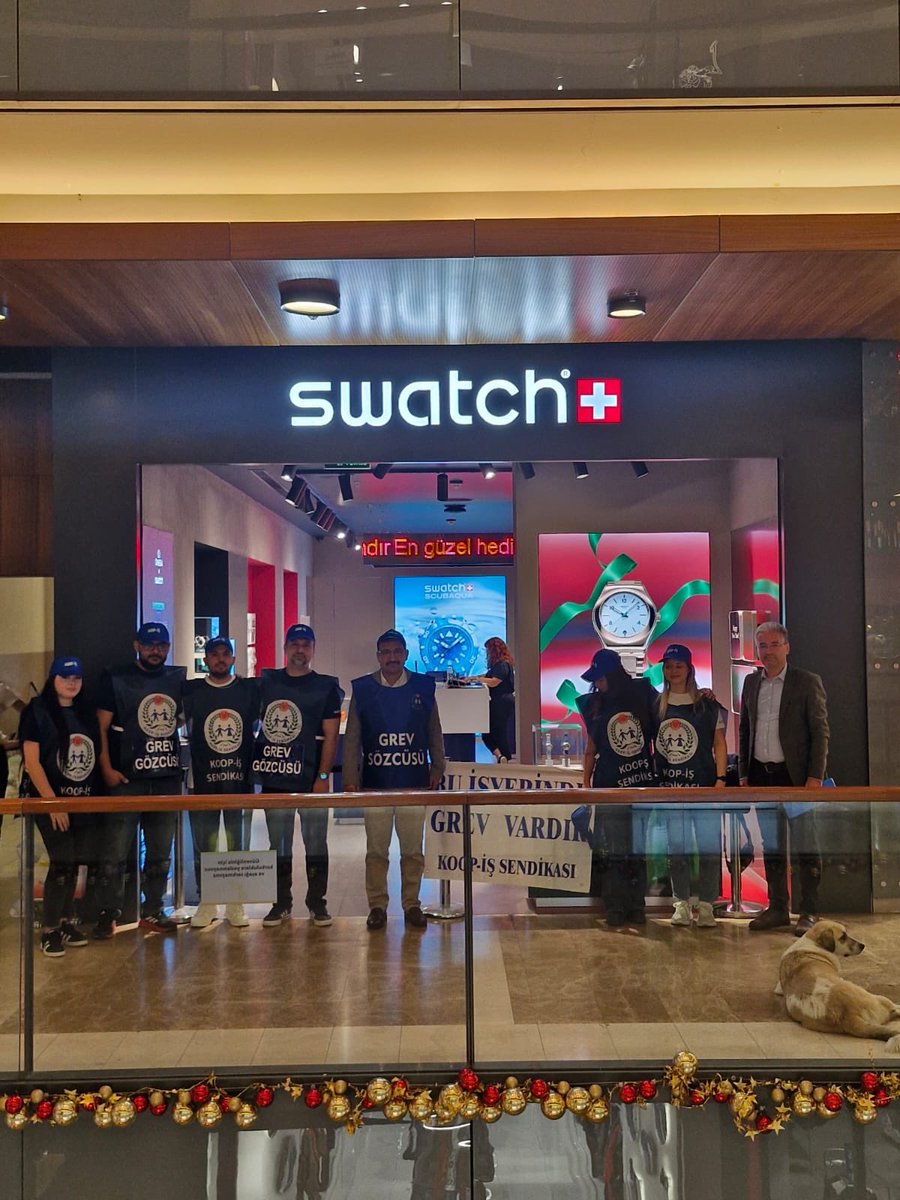 Swatch işçileri yalnız değil!
#SwatchGroupÇalışanlarıGrevde
<a href="/Swatch/">Swatch</a> <a href="/KOOPISSENDIKASI/">Koop-İş Sendikası</a> <a href="/uniglobalunion/">UNI Global Union</a> <a href="/swatchturkiye/">Swatch Türkiye</a>