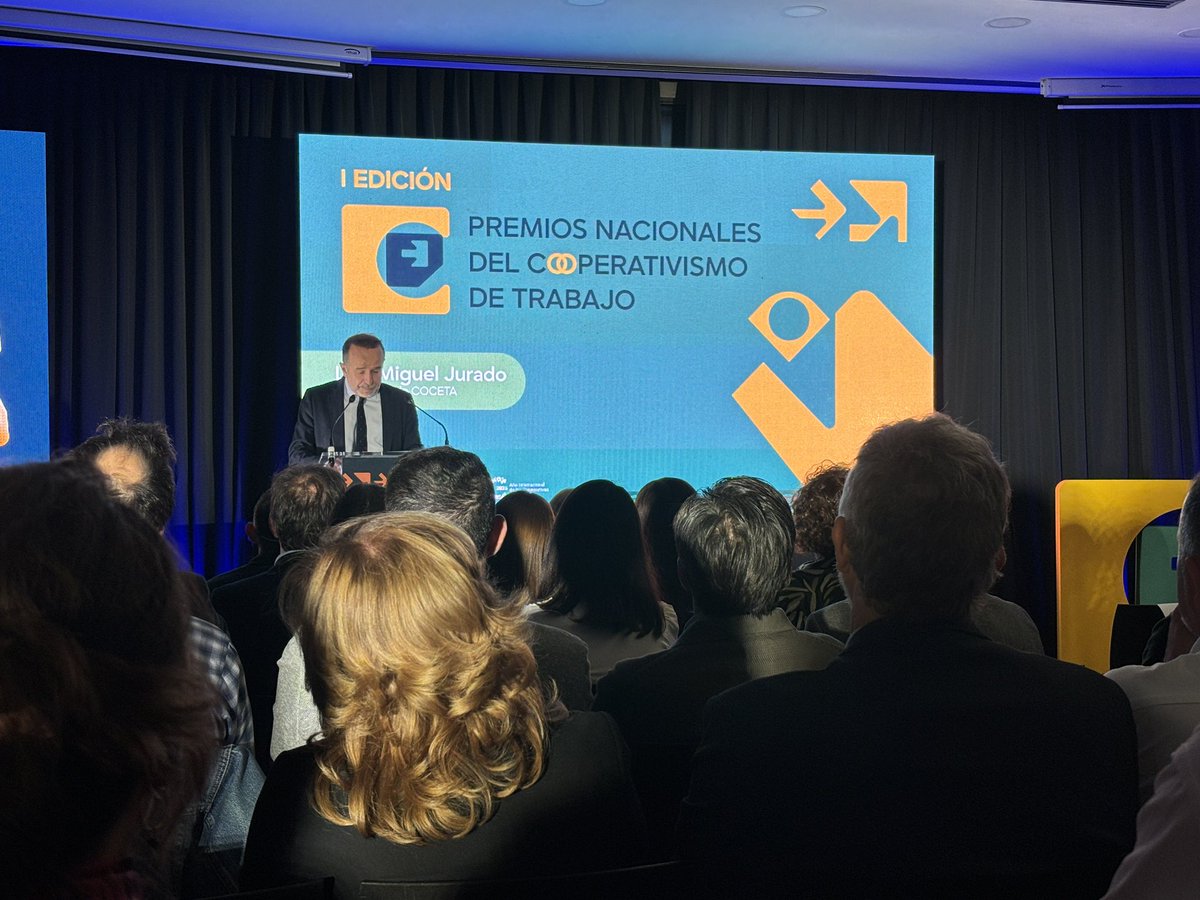 Acompañamos a COCETA <a href="/Coopsdetrabajo/">COCETA</a> en la gala de la I edición de los Premios Nacionales del Cooperativismo de Trabajo.
👉🏻 Más de 2000 #cooperativas de trabajo en España