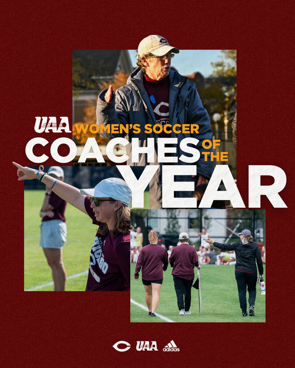 The best in the 𝙗𝙪𝙨𝙞𝙣𝙚𝙨𝙨 

Head coach Amy Reifert and assistant coaches Sam Greene and Linnea Kremer were named the UAA Coaching Staff of the Year! This marks the 11th time in Coach Reifert's career. 

#RollRoons