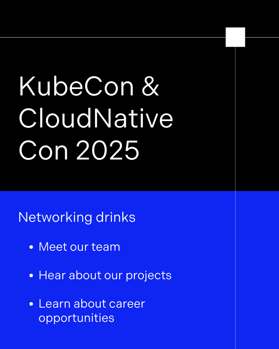 GRESEARCHjobs's tweet image. 👩‍💻 KubeCon &amp;amp; CloudNativeCon 2025 👩‍💻

Tonight’s the night! We’re hosting our networking drinks - a great opportunity to meet our team and learn about the open-source projects we’re building.

Secure your spot now: eu1.hubs.ly/H0pzMgv0

#KubeCon #CloudNativeCon #GResearch #GROSS
