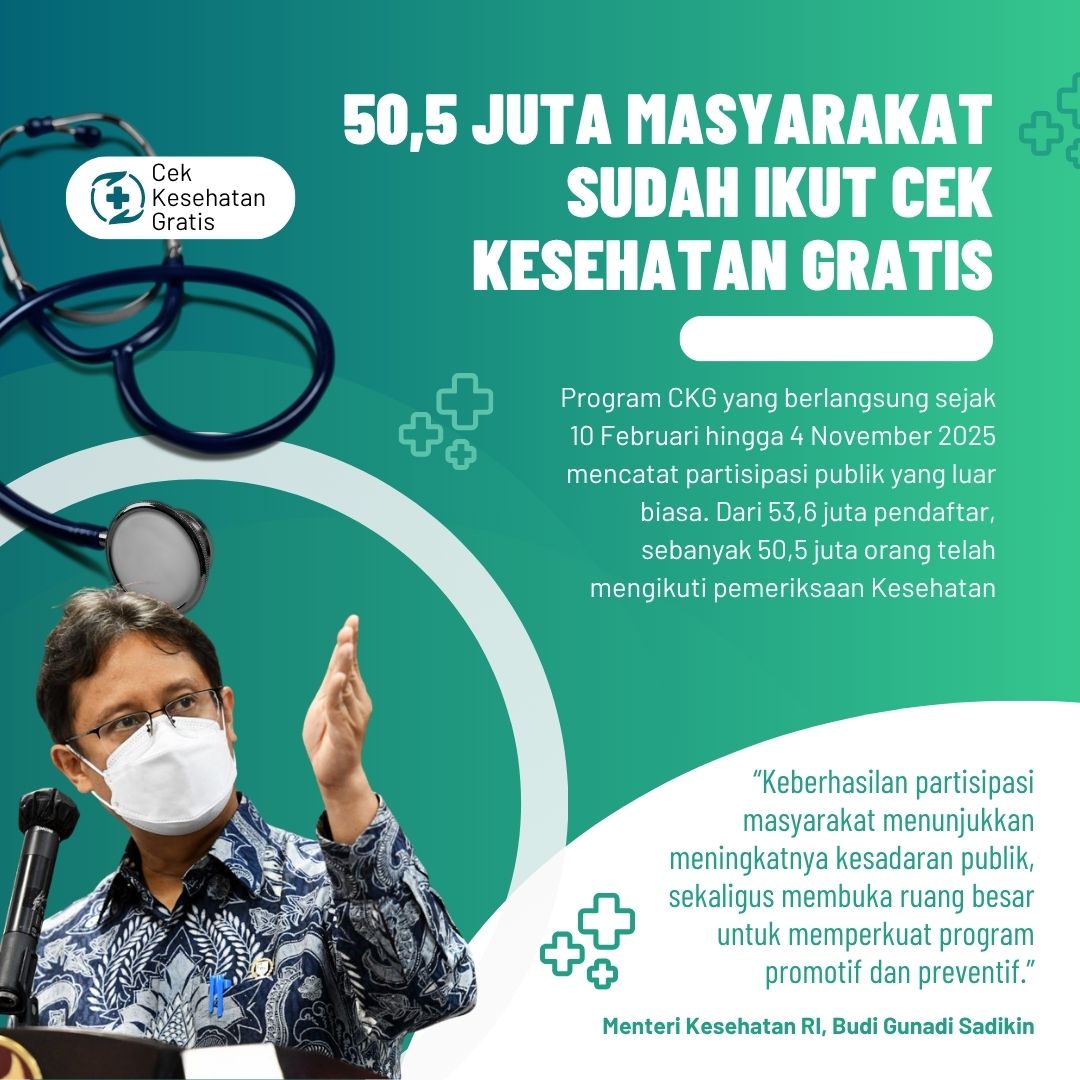 Nur_Syahira98's tweet image. Dari sekolah hingga pondok pesantren, program PKG hadir langsung ke masyarakat. Pemeriksaan dini, konsultasi gizi, dan obat gratis jadi bukti bahwa negara peduli.  💉🇮🇩
#AyoCekKesehatanGratis #SehatItuHak #PKGUntukSemua #GenerasiSehatIndonesia