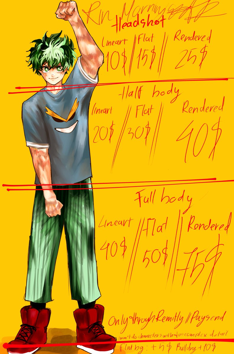 RinMorningstar_'s tweet photo. Commissions sheet reworked, please ALL SLOTS ARE OPENS https://t.co/YwWeTp4EG6