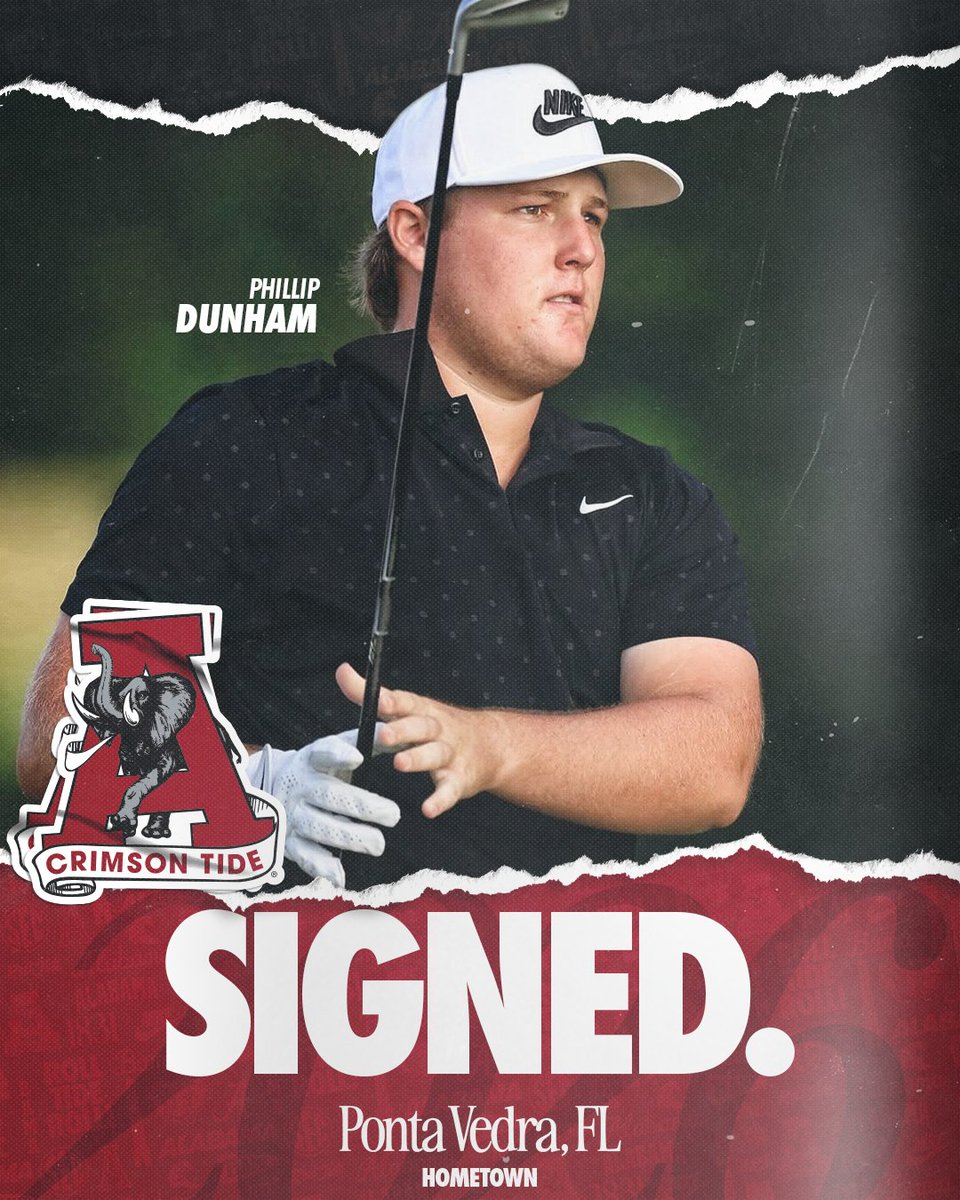 AlabamaMGolf's tweet image. It's official! We have signed two of the top golfers in the nation✍️

✅Rolex All-Americans
✅AJGA Top-30 golfers in the nation
✅ Won multiple junior golf events 

Welcome Phillip Dunham and Bailey Sutton to the @AlabamaMGolf program! 

🔗 bit.ly/4hSd7zK