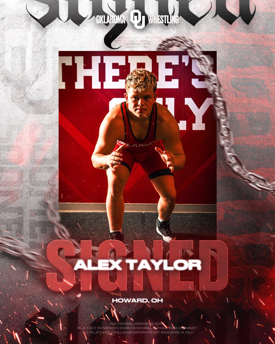 Welcome to Oklahoma, Alex! ✍️

- No. 27 Recruit Nationally by MatScouts
- 2025 OHSAA State Champion
- U17 Pan American Freestyle Champion
- 2024 Fargo Double Champion

#BoomerSooner☝️