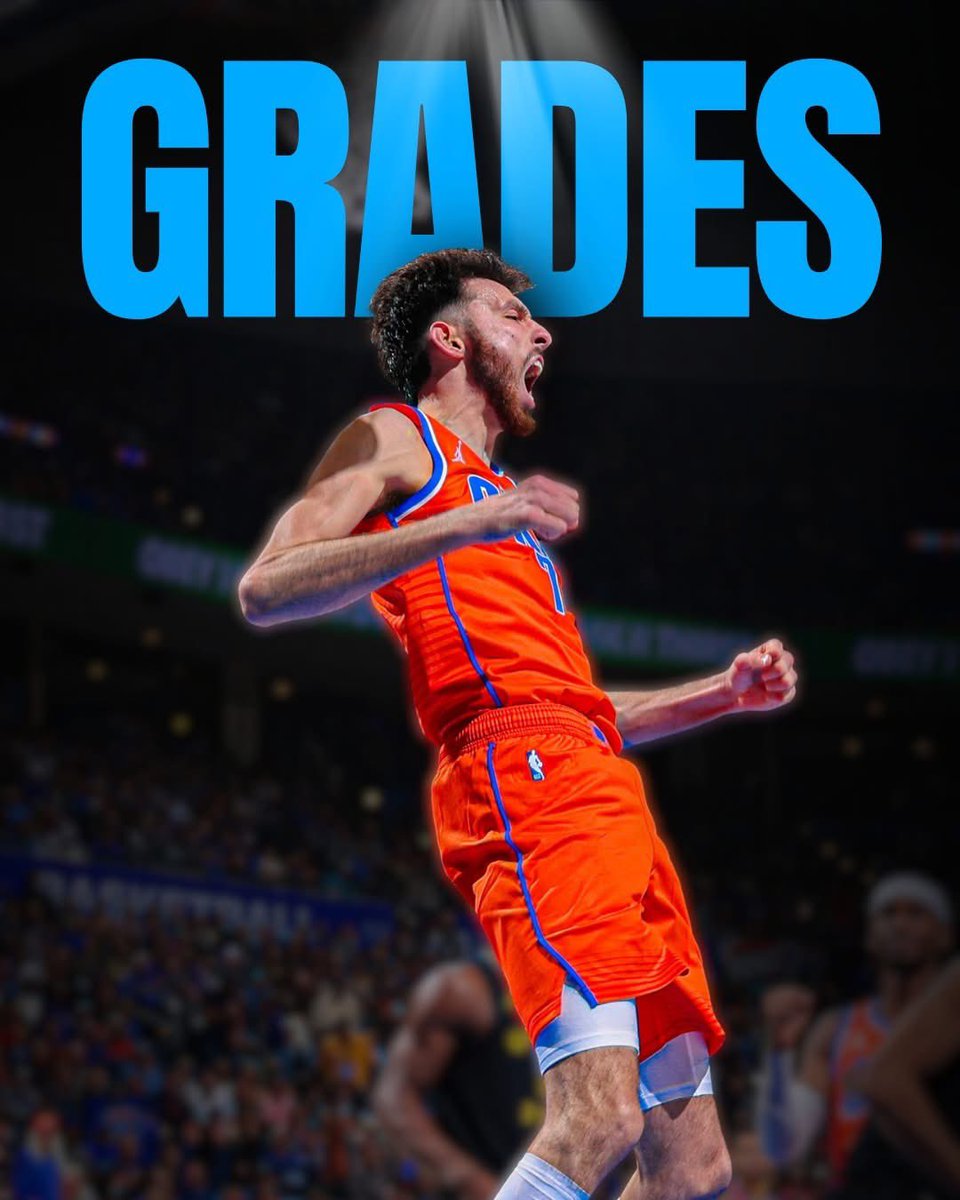 The Oklahoma City Thunder won their most impressive game of the season vs Golden State. We broke down individual player grades and their performance from the big victory. (See more below) 🔽