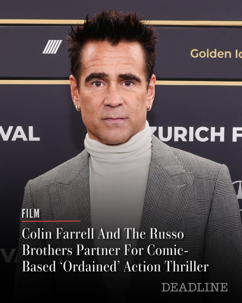 Colin Farrell will portray a priest in action-thriller film ‘Ordained,’ based on the upcoming comic book from publisher Bad Idea, sources confirmed to Deadline.

‘The Batman’ and ‘The Penguin’ actor has teamed with the Russo Brothers’ AGBO banner for the adaptation. 

More