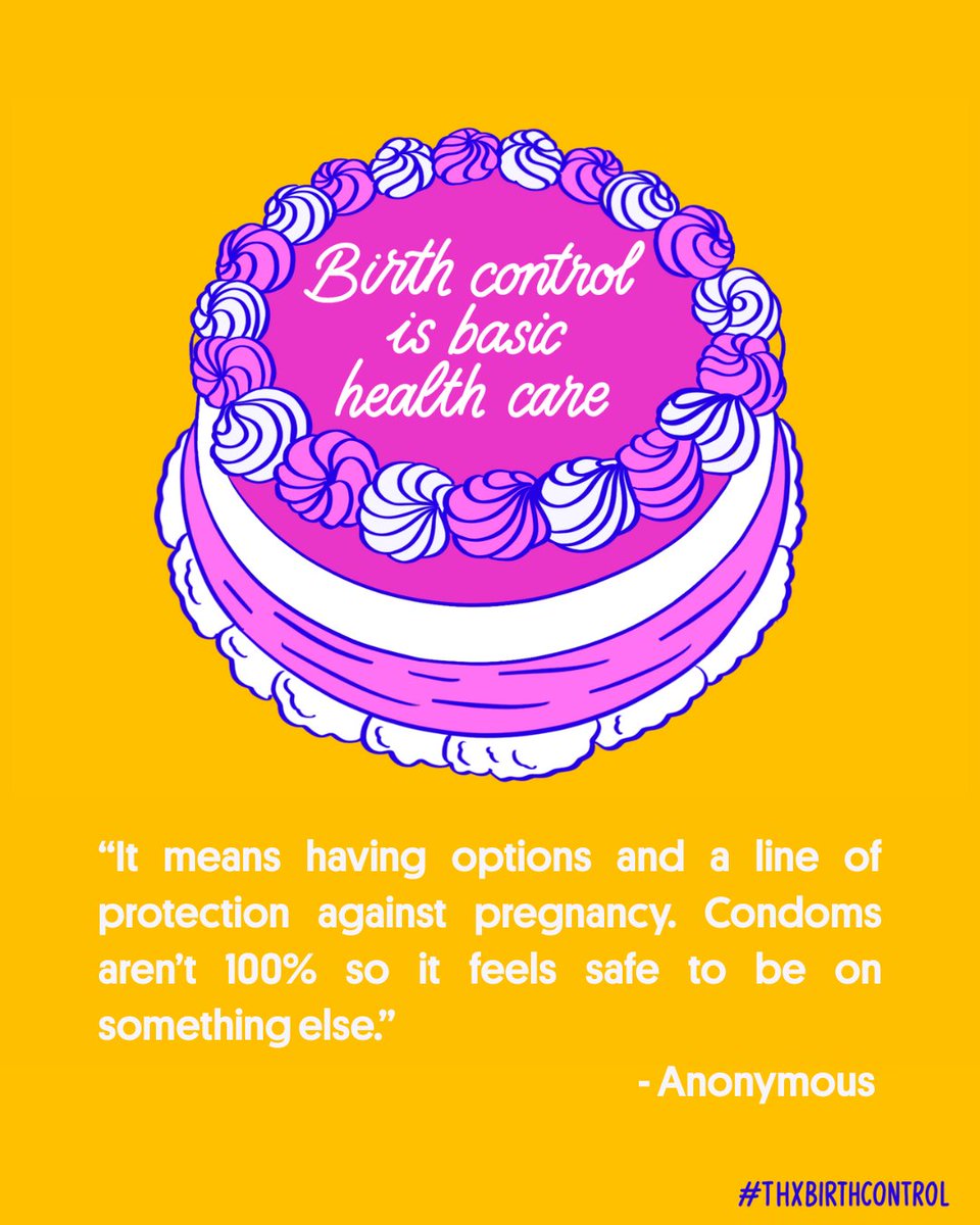 6 reasons people say #ThxBirthControl:
🩸 Easing period flow and cramps
🤰 Preventing pregnancy &amp; STIs
💦 Having stress-free sex
🌈 Reducing gender dysphoria
🧴 Controlling acne
💊 Treating a medical condition