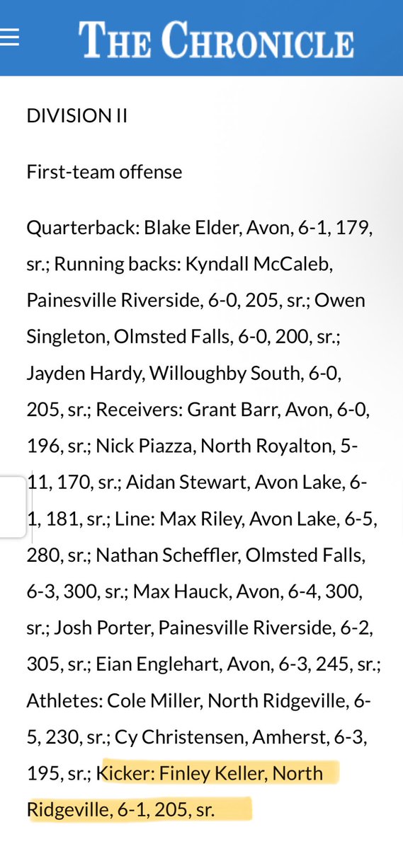 Finleyk5Keller's tweet image. Honored to be named 1st Team All-District! 🏆 

Huge thank you to my teammates, especially my holder and snapper, for making it possible every week. 

@D_Madden_Punter @NRRangerFootba1 @KohlsKicking @omar_sulaiman20 @dukebaker_ @JasonEllison55