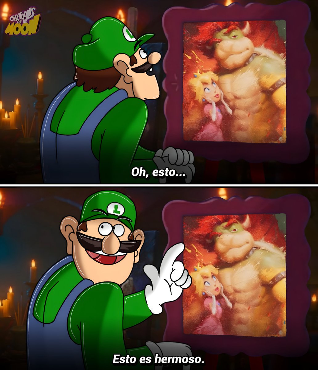 Viva Bowser, Mario no sabe de arte.