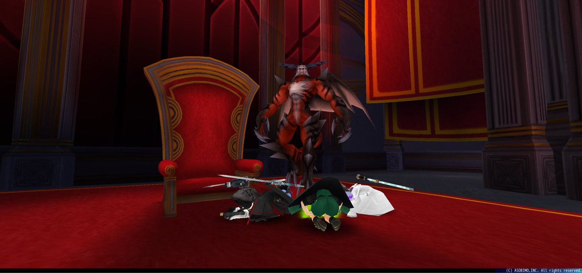 ギルメンとオロバベリハへ(∩´∀｀)∩
馬面で嘴生えてかわいいかわいいね

#トーラム
#ビモショ