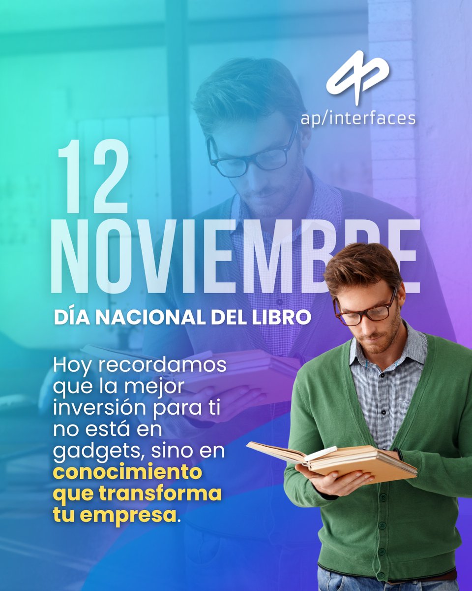 APinterfaces's tweet image. Hoy, en el #DíaNacionalDelLibro, recordamos que la mejor inversión para un director no está en gadgets, sino en conocimiento que transforma tu empresa.

¿Qué libros recomendarías el día de hoy?