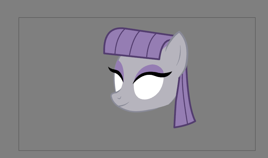 Another Head! This one is made entirely using the line tool and looks much smoother. The pieces are all individual so I can animate with them.

Next challenge I've always struggled with is smooth lip syncing... I'm gonna be taking a crack at that once I add in her eyes and stuff