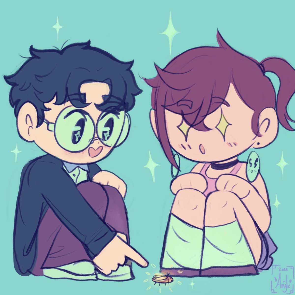 He loves to yap and she loves to listen! 
#Dandadan #ダンダダン